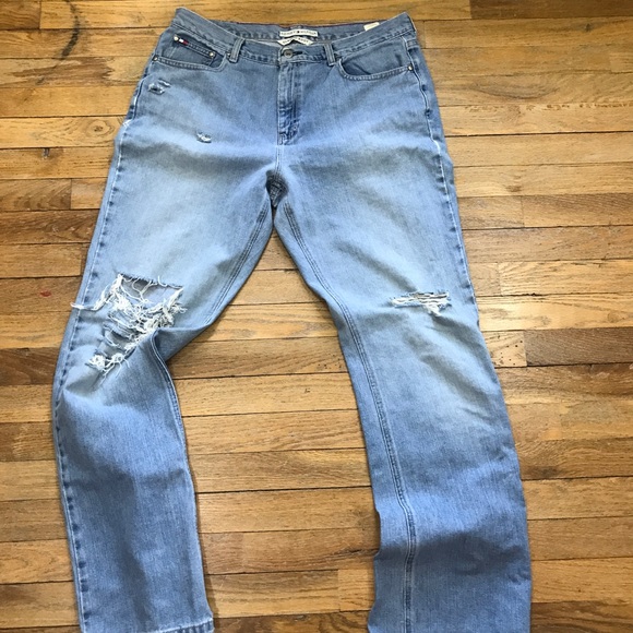 tommy ripped jeans